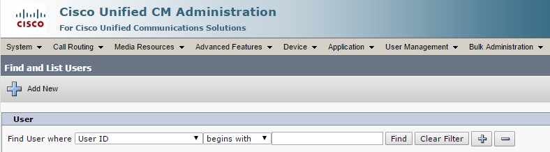 CUCM Search
