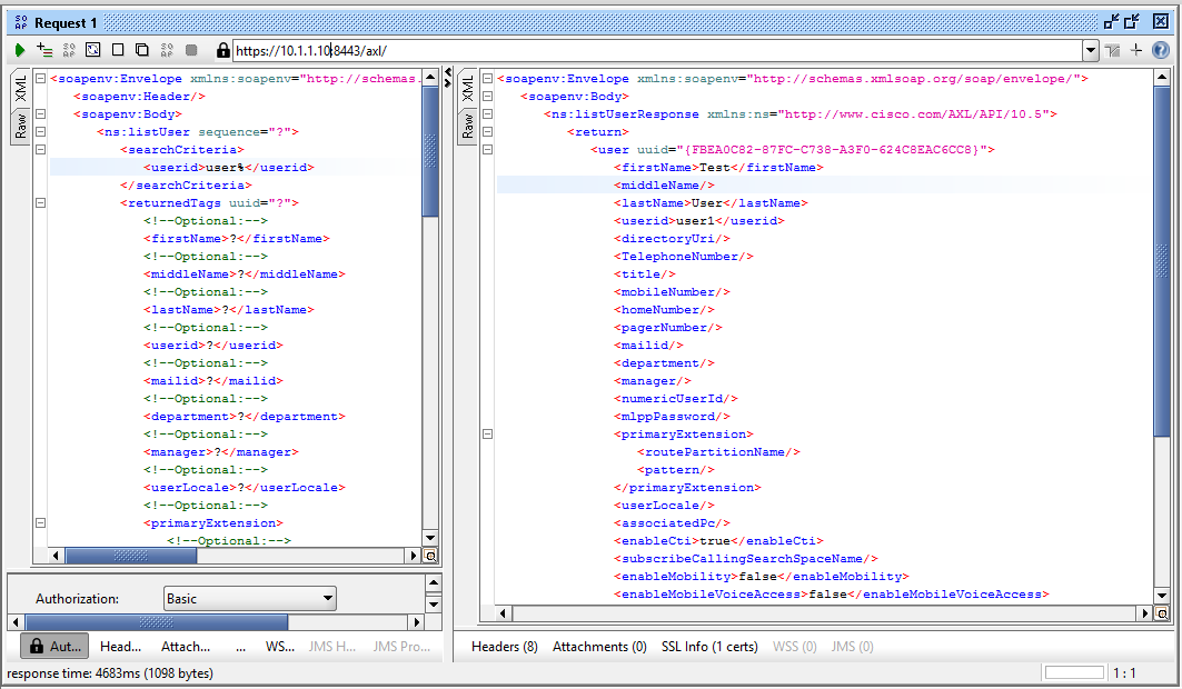 SoapUI: End User Search Results with valid data!