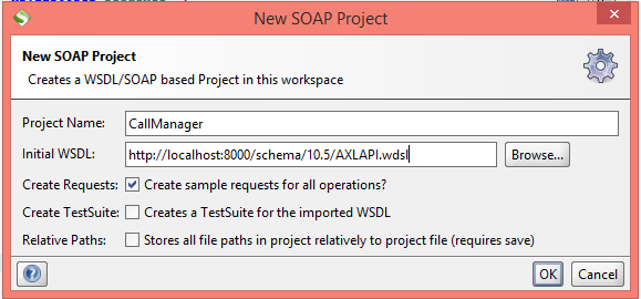 SoapUI: Load WSDL