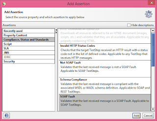 SoapUI: Add new assertion