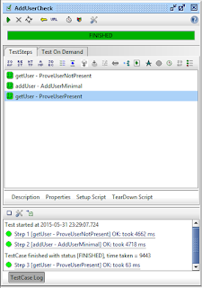 SoapUI: Complete test case execution successful